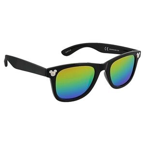 Disney Mickey Black Wayfarer Rainbow Mirror Sunglasses Adult One Size